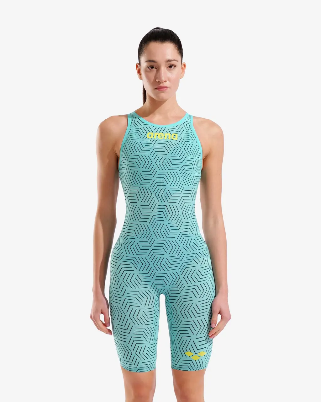 Maillot de bain Arena Carbon Air2 Water Maze Powerskin bleu turquoise femme - 30