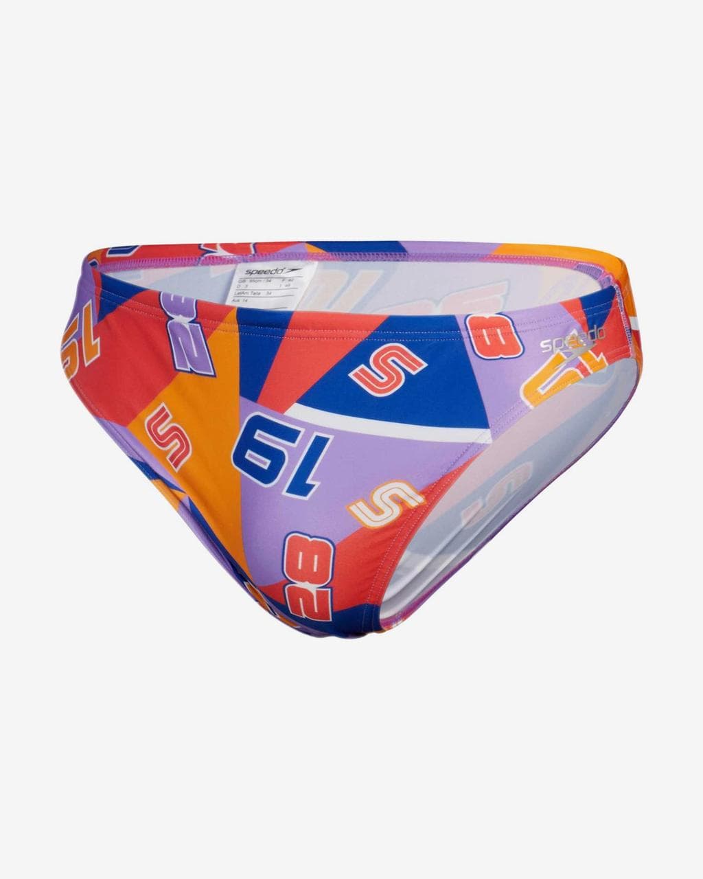 Maillot de bain Speedo Allover Digital Brief Graphic lilas orange rose - 38