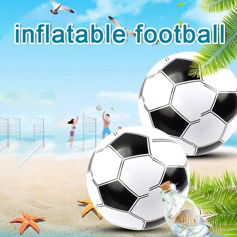 1 pièce Jeu de football gonflable, jouet d'entraînement de football pour les sports nautiques, jeu de balle de plage pour les fêtes, piscine de